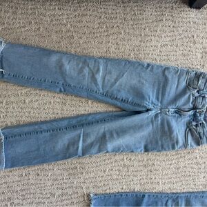 Good American Light Blue Straight Leg Jeans